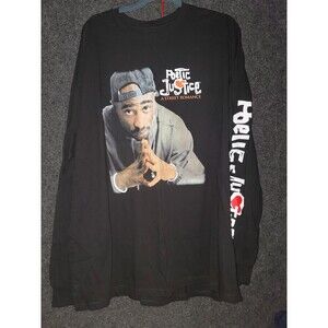 Tupac Poetic Justice Long Sleeve t-shirt Black